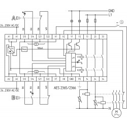 AES2365 UE: 24...230V AC/DC   3 x Röle Çıkışlı,  (24-230VAC/DC) Emniyet Rölesi AES2365 UE: 24...230V AC/DC   3 x Röle Çıkışlı,  (24-230VAC/DC) Emniyet Rölesi