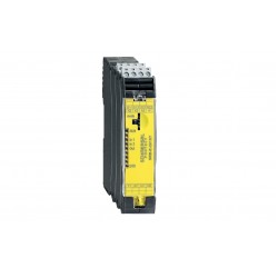 SRB-E-201ST   1 x Röle Çıkış, 1 x Transistör Çıkış, 24VDC, Çift El Emniyet Rölesi