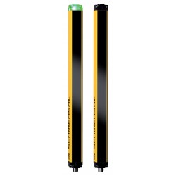 SLC440COM-ER-1850-30   1850mm Yükseklik, 30mm ışın merkez aralığı, 2 x dijital emniyet çıkışlı, Işıklı güvenlik perdesi,