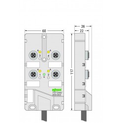 757-244/000-005  M12, 4 yollu, 4 kutuplu, 5m kablolu OPur, halojen free, LED‘ li 757-244/000-005  M12, 4 yollu, 4 kutuplu, 5m kablolu OPur, halojen free, LED‘ li