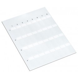 211-151 Kendiliğinden ayrılan etiket beyaz 14mm kablo çapı max., A4 sayfa, lazer yazıcı için 32 sayfa/adet (25 Sayfa)