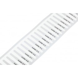 211-811 Etiket kartı, 12x4 mm, her ruloda 2.500 adet etiket Beyaz