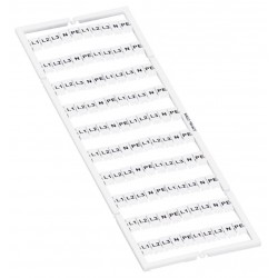 793-5473 WMB ETİKETLEME SİSTEMİ - YATAY ETİKETLEME, 5-5.2mm L1,L2,L3,N,PE,L1,L2,L3,N,PE (10x) (5 ADET)