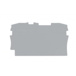 2002-1291  Sonlandırma ve ara plaka, Gri, 0,8mm Kalınlık  (25 adet)