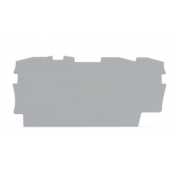 2002-1391  Sonlandırma ve ara plaka, Gri, 0,8mm Kalınlık  (25 adet)