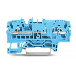 2002-1604 2 İletkenli, 4mm², Mavi, Ayırıcı Tipinde Geçiş Klemensi  (50 Adet)