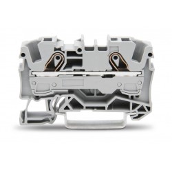 2006-1201  İki İletkenli, 6 mm², Gri, Yaylı Ray Klemens