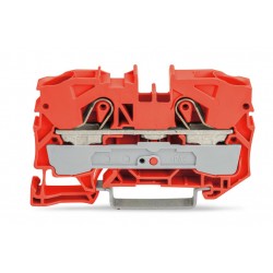 2010-1202  İki İletkenli, 10mm², Turuncu, Yaylı Ray Klemens