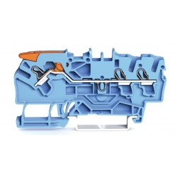 2102-1304  3 iletkenli kollu ve yaylı,  4mm2 (yüksüklü kullanımda 2,5mm2), mavi (50 adet)