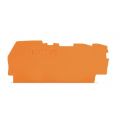 2102-1392  Sonlandırma ve ara plakası; 0,8 mm kalınlık; 3 iletkenli klemensler için; turuncu (25 Adet)
