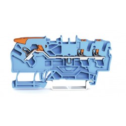 2102-5304  3 iletkenli kollu ve basma butonlu,  4mm2 (yüksüklü kullanımda 2,5mm2), mavi (50 adet)