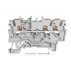 2202-1301  3 iletkenli basma butonlu, 4mm2 (yüksüklü kullanımda 2,5mm2), gri (50 adet)