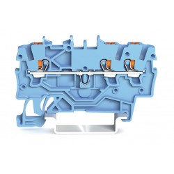 2202-1304  3 iletkenli basma butonlu, 4mm2 (yüksüklü kullanımda 2,5mm2), mavi (50 adet)