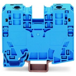 285-134  Tek giriş, tek çıkış, mavi,  6 - 35 mm²,  Yaylı Ray Klemens   (15 Adet)