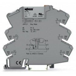 857-303  PLC RÖLE, RAY TİPİ, 6mm, TAKILABİLİR RÖLE, 6A, 1 DEĞİŞTİRİCİ KONTAK, DC 12 V, 17mA