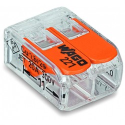 221-412  İkili, Şeffaf, 4.00mm² , Buat klemensi