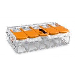 221-415  Beşli, Şeffaf, 5 x 4.00mm² , Buat klemensi